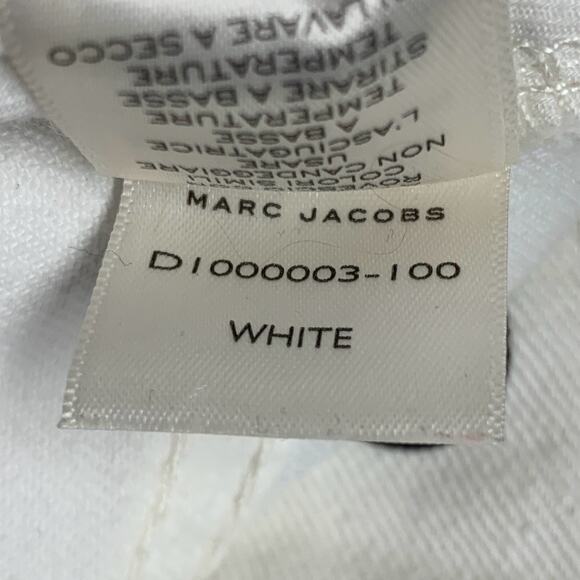 MARC by MARC JACOBS Size 27 White Black Cotton Polka Dot Mini Skirt - Picture 7 of 7